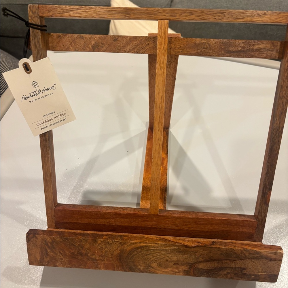 HEARTH & HAND NEW wooden cookbook holder easel